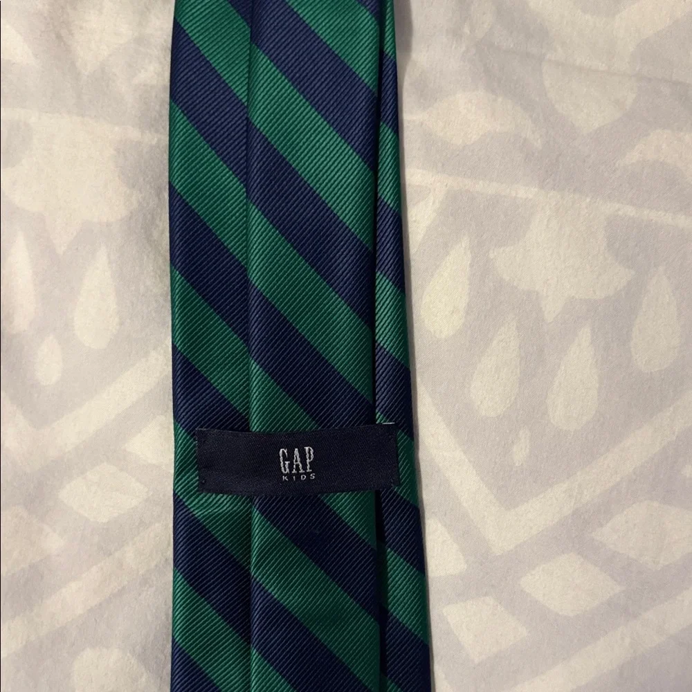 GAP Navy and Emerald Striped Tie